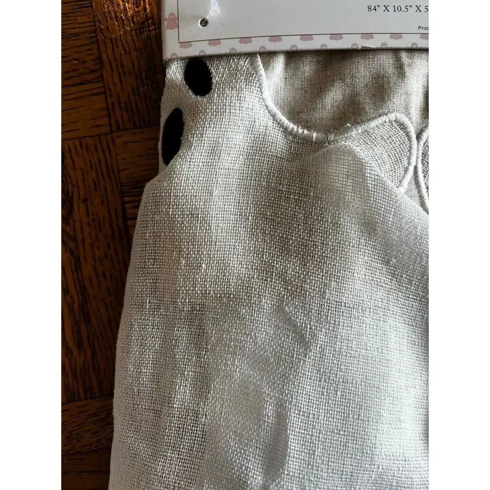 Cupcakes and Cashmere Ghost Mantle Scarf Cover Halloween Spooky Neutral Linen